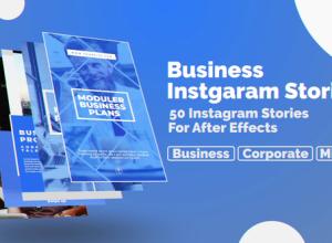 AE模板-25个故事组合INS竖屏视频包装开场 Business Instagram Stories