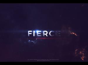 AE模板-大气动作预告片电影宣传文字视频片头 Fierce – Action Trailer Titles