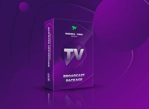 AE模板-时尚彩色电视广告视频包装 Broadcast Package Colored TV