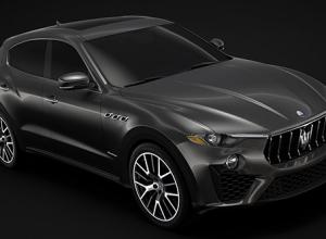 款玛莎拉蒂汽车高精度3D模型