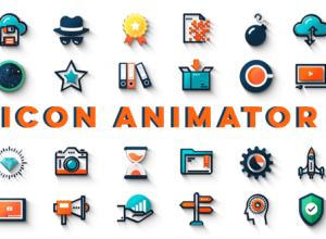 AE模板-描边线条图标ICON动画工具包Icon Animator