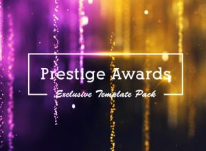 AE模板-颁奖典礼包粒子帘幕背景包装片头 Prestige Awards