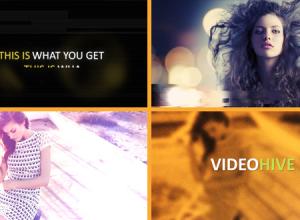 AE模板-动态毛刺快闪片头Dynamic Fast Slides