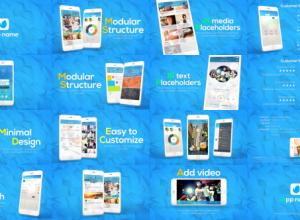 AE模板-手机APP应用程序宣传展示动画片头 App Promo