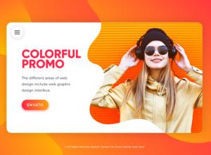 AE模板-现代时尚照片视频文字标题片头 Colorful Promo