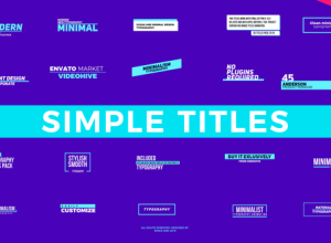 FCPX插件-25组时尚现代文字标题字幕动画预设