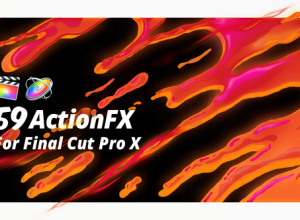 FCPX插件-59组火焰烟雾水流爆炸能量电流MG动画卡通元素