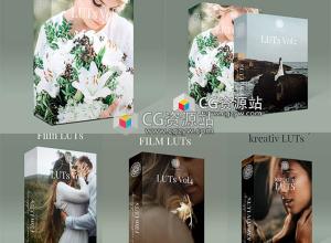 70个大气电影婚礼LUTS视频调色预设 5套(AE/Pr/FCPX/达芬奇/PS等)