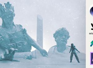 C4D使用Octane渲染器制作科幻场景教程Skillshare Cinema 4D Daily Render Scifi Scene with Octane Render