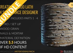 Substance Designer木纹材质纹理贴图实例制作视频教程