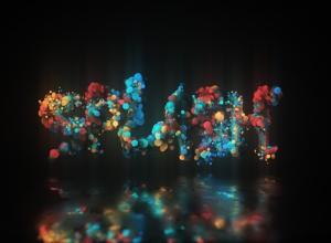 AE模板-多彩发光粒子logo动画Glow Particle Logo