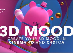 C4D与Arnold渲染器创建3D艺术品建模渲染教程