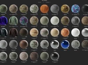 60个金属石头陶瓷瓦木纹布料织物材质包Substance Painter 60 Substances