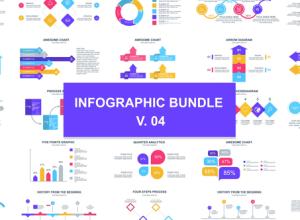 AE模板-150组圆环箭头线图信息图表时间轴图标工具包