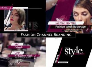 AE模板-时尚电视广告视频栏目包装 Broadcast Design – Fashion TV Channel Package
