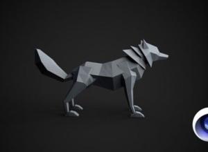 C4D教程-低多边形狼建模教程 Udemy – Learn Cinema 4D: Low Poly Wolf