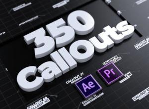 AE模板+PR预设-350组科技感介绍呼叫指示线动画+音效