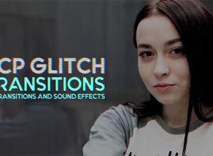 FCPX转场插件-50种信号故障干扰画面损坏抖音常用转场+音效