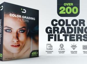 AE模板-204组视频图片滤镜特效调色预设效果