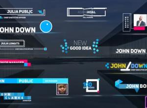 AE模板+PR预设-多彩现代时尚文字标题字幕条动画