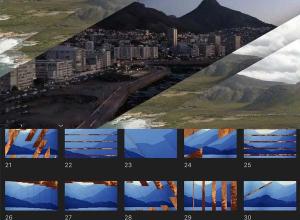 FCPX插件:62组图形切割遮罩视频转场预设(含音效)
