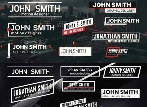 FCPX插件:90组文字标题人名字幕条动画