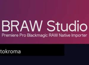 Blackmagic RAW素材导入AE/PR/AME插件 BRAW Studio v3.3.7 Win