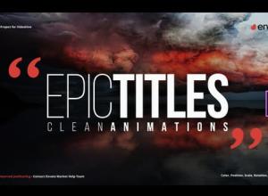 AE模板+PR预设 20组文字标题动画 Epic Titles 2.0