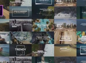 PR预设-4K运动图形模板文字标题动画Essential Titles V.1