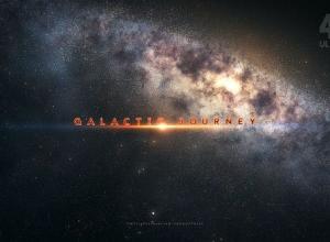 AE模板-宇宙银河星系文字标题宣传片头 Galactic Journey Title Sequence