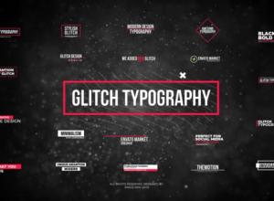 FCPX插件-20组科技感信号损坏撕裂文字标题字幕动画预设