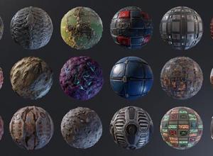 18组Substance高质量科幻风格贴图材质合集