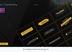 AE模板+PR预设 运动文字标题动画 Motion Elements Pack