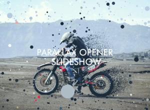 AE模板-4k粒子消散飘动图片开场 Parallax Opener Slideshow