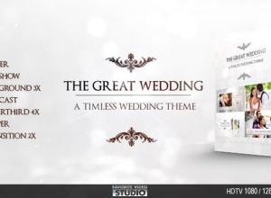 AE模板-婚礼包照片相册包装展示 The Great Wedding Pack