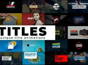 AE模板-创意自动调整文字标题动画 Creative Titles – Auto Resizing Titles And Lower Thirds