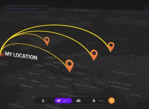 AE模板-彩色地图制作连线任意地点展示动画工具包