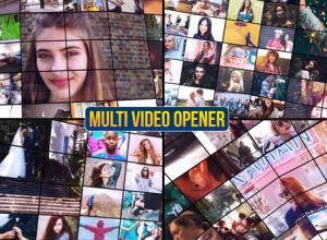 AE模板-多视频浪漫照片幻灯片婚礼Logo开场 Multi Video Opener