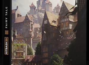 游戏电影梦幻童话城镇场景3D模型 Kitbash3D – Fairy Tale (MAX/MA/OBJ/FBX格式)