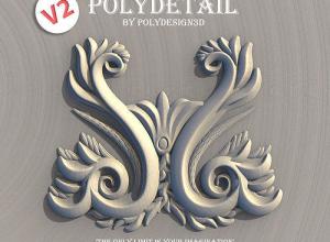 3DS MAX装饰花纹雕刻插件 PolyDetail – Ornament Plugin for 3ds Max
