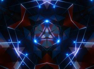 科技感太空万花筒分形大屏幕VJ视频素材