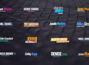 AE模板-时尚渐变标题字幕条动画 Lower Third Titles