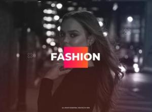PR模板-动感时尚标题排版幻灯片开场Dynamic Fashion Promo