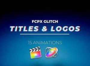 FCPX插件-15组复古时尚色彩分离文字标题Logo动画