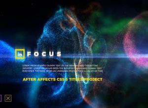 AE模板-梦幻抽象粒子流动背景虚化文字标题宣传片头