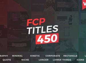 FCPX插件-250组文字标题人名字幕条动画预设