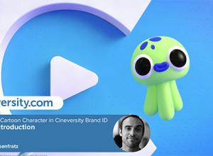 C4D卡通章鱼角色建模绑定Cinema 4d教程Cineversity – Creating a Cartoon Character in Cineversity Brand ID