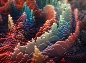 Stardust插件创建抽象3D景观柱体针山动画AE教程 Stardust Abstract Landscape Tutorial