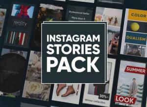 AE模板-INS竖屏视频宣传包装 Instagram Stories Pack