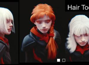 Blender头发制作生成插件 Hair Tool v4.4.0 + Library